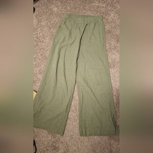 Old Navy Khaki Wide-Leg Trousers